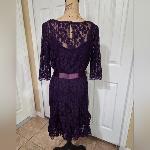 Jessica Howard New Deep Purple Lace 2 Piece Dress - Picture 10 of 16